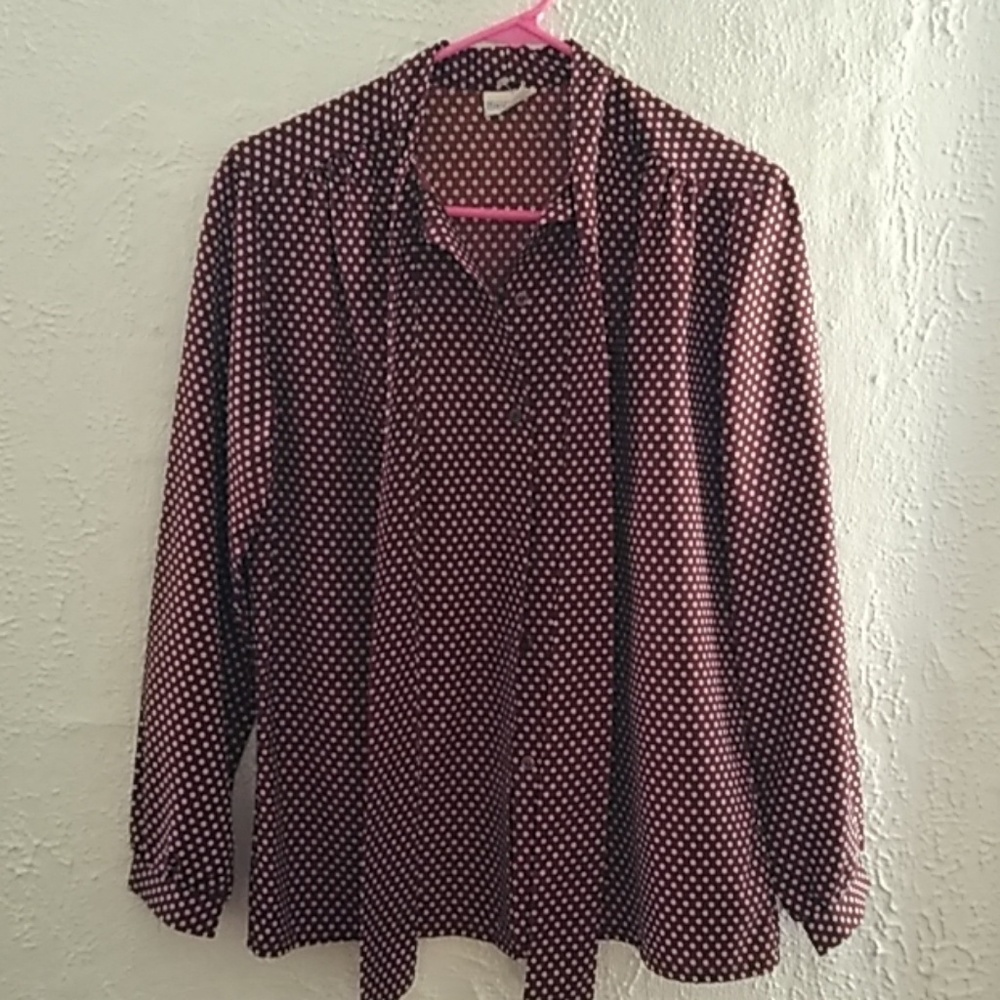 Brown button down